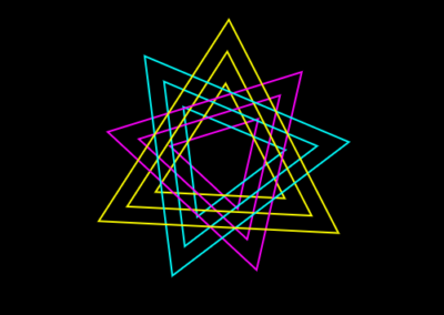 Rotating triangles